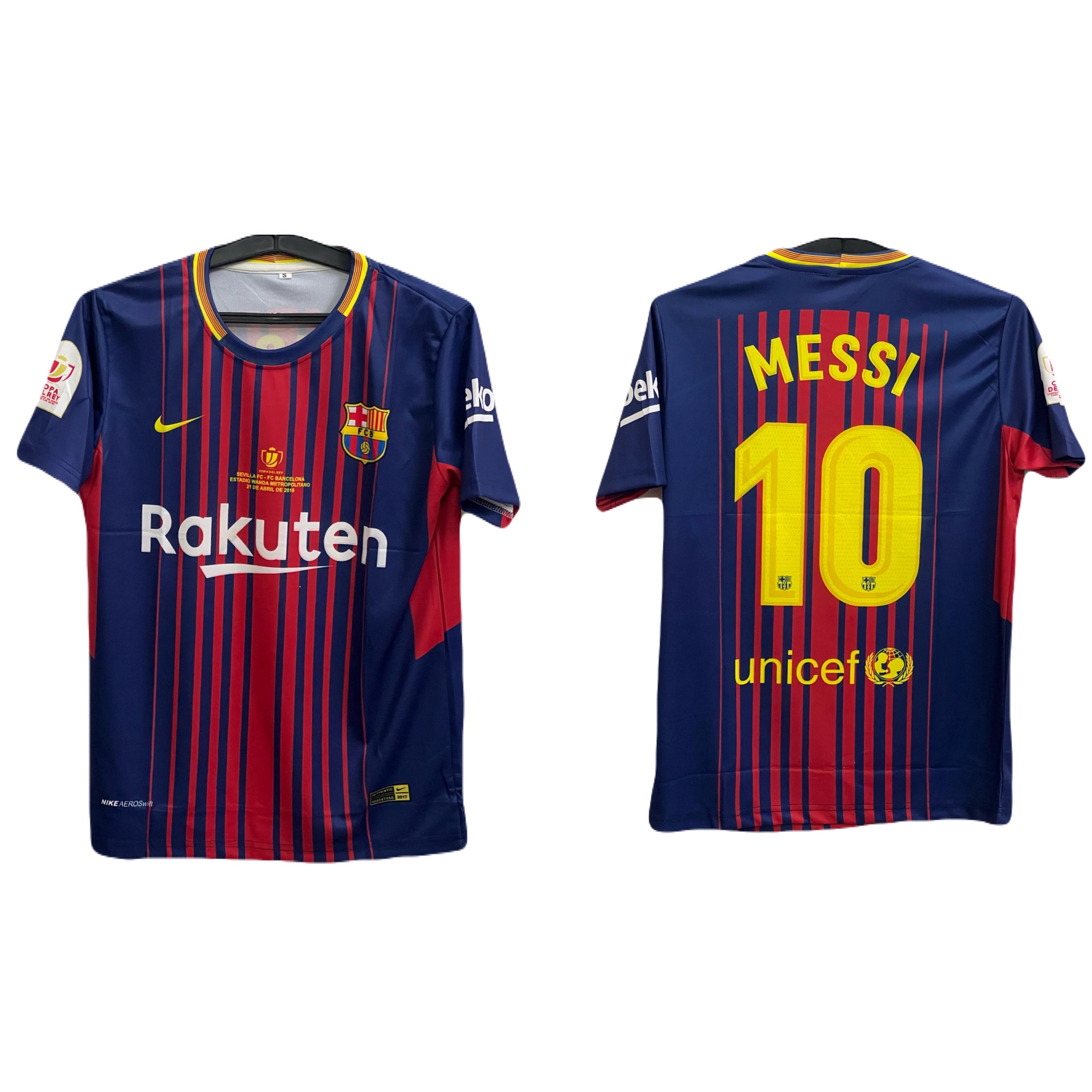Lionel Messi Barcelona Jersey 2018 – Copa del Rey Final Edition